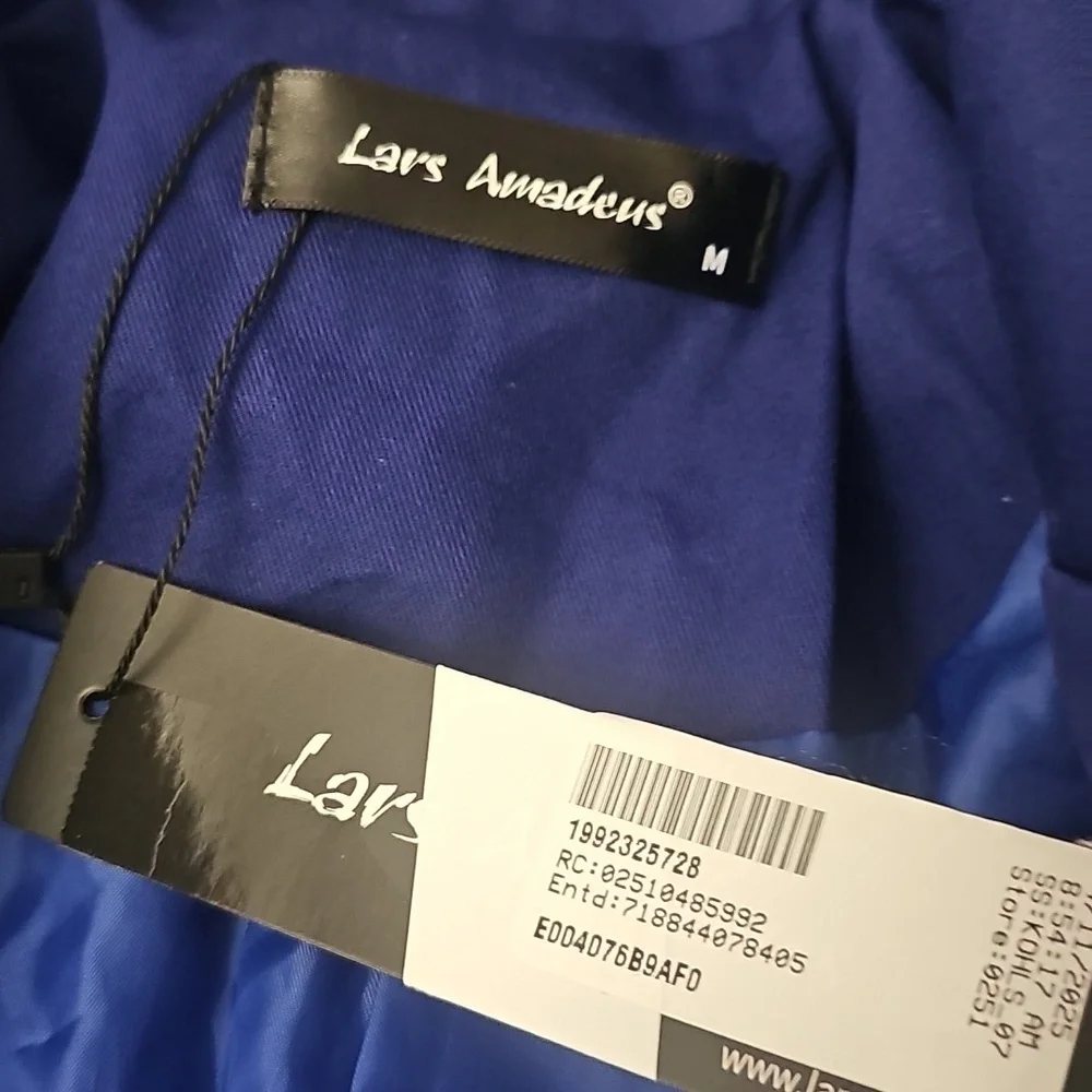 Lars Amadeus Men's Dress Slim Fit Blazer Single Breasted One Button Prom Suit